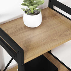 vidaXL Bookshelf 60 x 30 x 85 cm Engineered Wood Artisan Oak 4