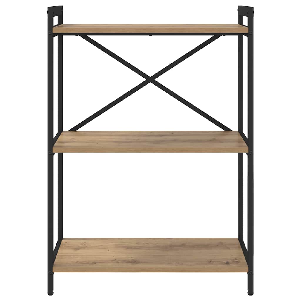 vidaXL Bookshelf 60 x 30 x 85 cm Engineered Wood Artisan Oak 5