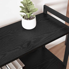 vidaXL Bookshelf 60 x 30 x 50 cm Engineered Wood Black Oak 4