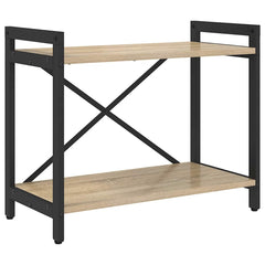 vidaXL Bookshelf 60 x 30 x 50 cm Engineered Wood Sonoma Oak 2