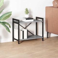 vidaXL Bookshelf 60 x 30 x 50 cm Engineered Wood Grey sonoma 1
