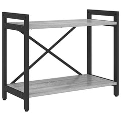 vidaXL Bookshelf 60 x 30 x 50 cm Engineered Wood Grey sonoma 2