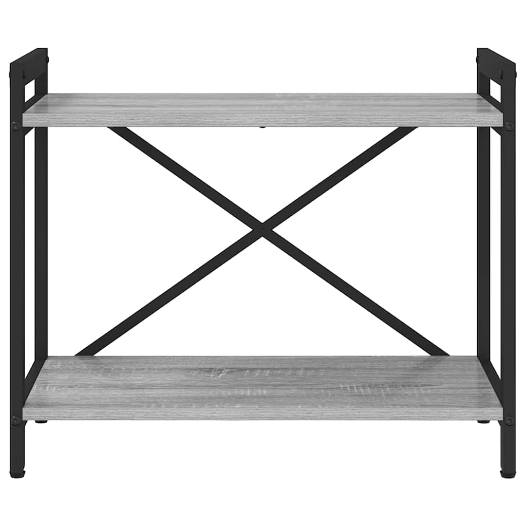 vidaXL Bookshelf 60 x 30 x 50 cm Engineered Wood Grey sonoma 5