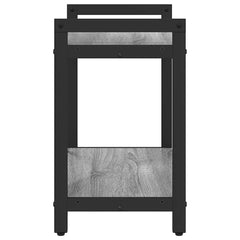 vidaXL Bookshelf 60 x 30 x 50 cm Engineered Wood Grey sonoma 6