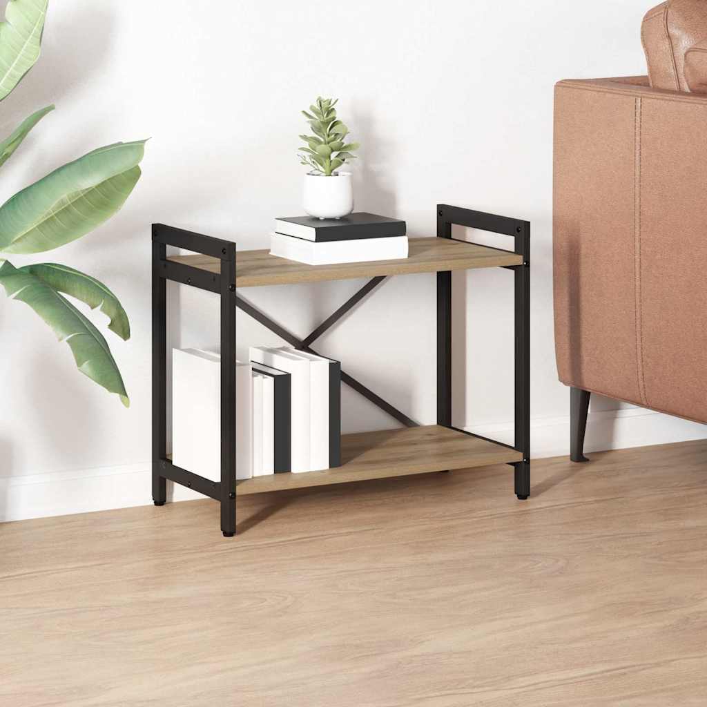 vidaXL Bookshelf 60 x 30 x 50 cm Engineered Wood Artisan Oak 1