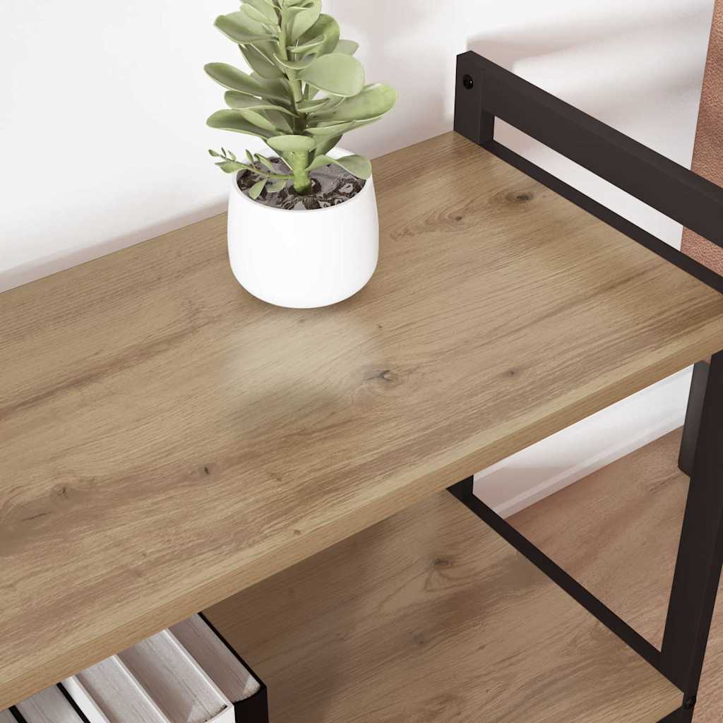 vidaXL Bookshelf 60 x 30 x 50 cm Engineered Wood Artisan Oak 4