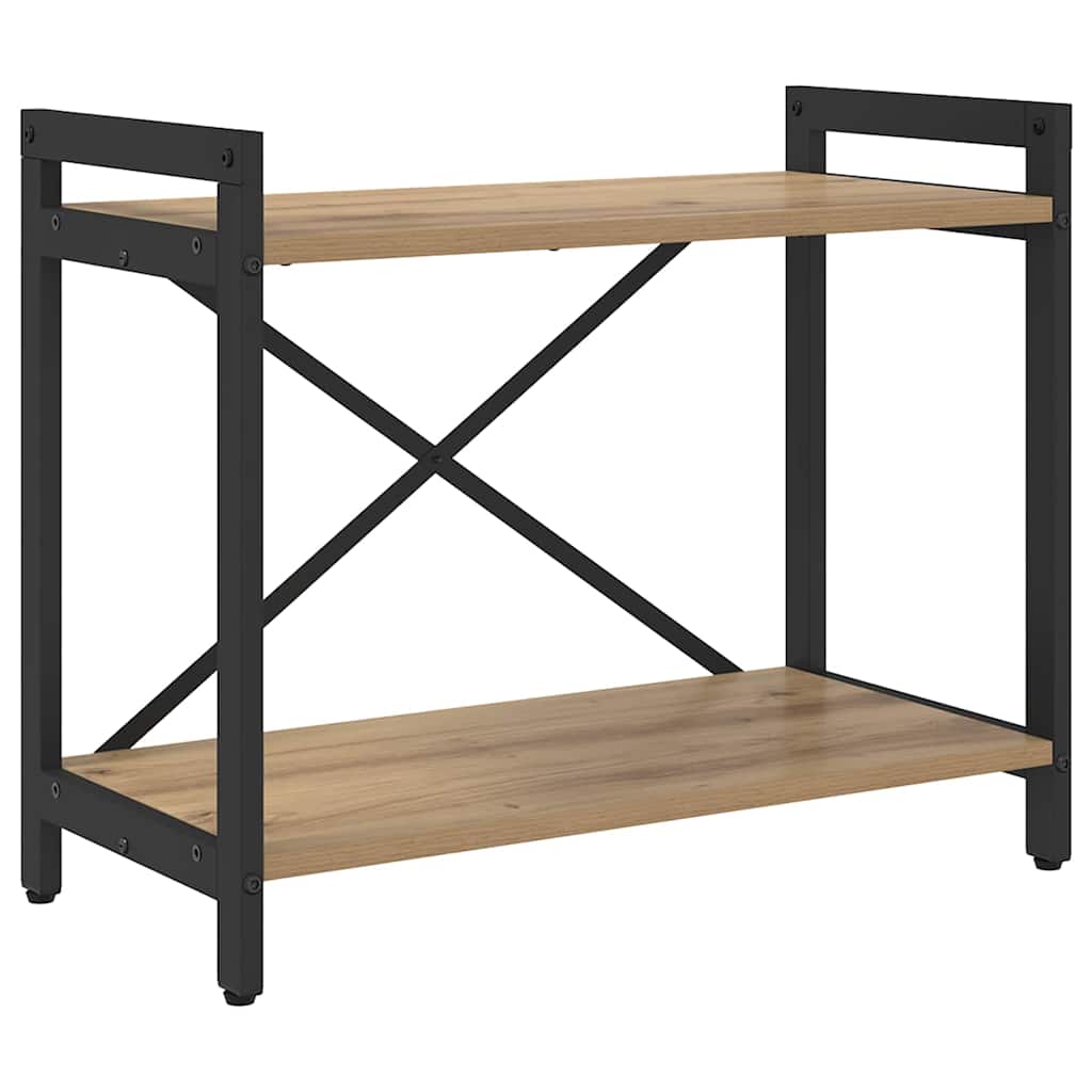 vidaXL Bookshelf 60 x 30 x 50 cm Engineered Wood Artisan Oak 2