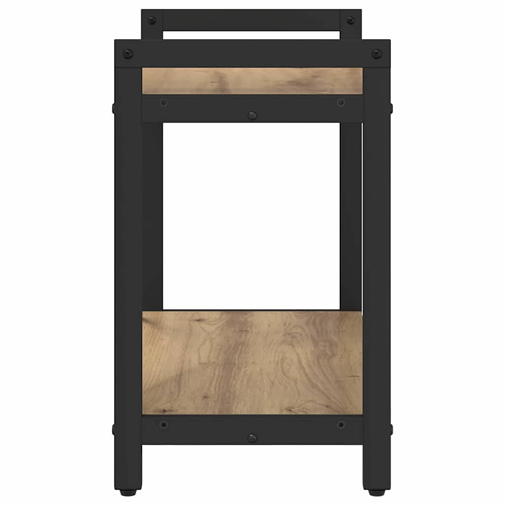 vidaXL Bookshelf 60 x 30 x 50 cm Engineered Wood Artisan Oak 6