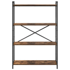 vidaXL Bookshelf 80 x 30 x 120 cm Engineered Wood Smoked Oak 5