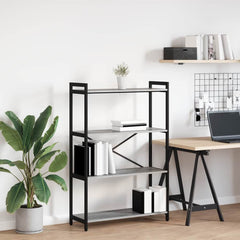 vidaXL Bookshelf 80 x 30 x 120 cm Engineered Wood Grey sonoma 1
