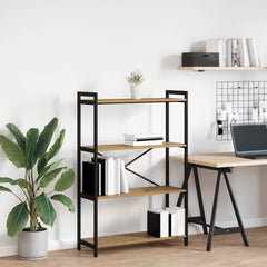 vidaXL Bookshelf 80 x 30 x 120 cm Engineered Wood Artisan Oak 1