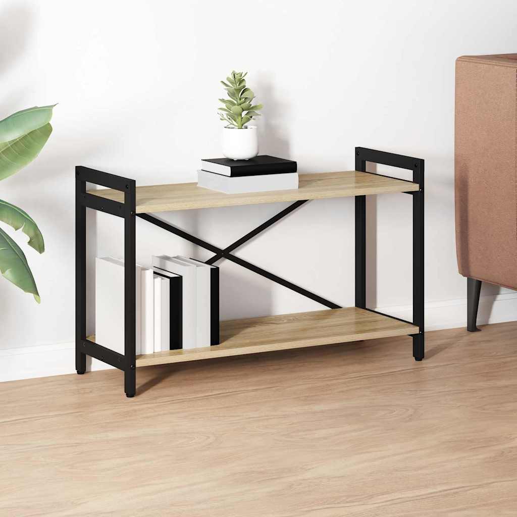 vidaXL Bookshelf 80 x 30 x 50 cm Engineered Wood Sonoma Oak 1