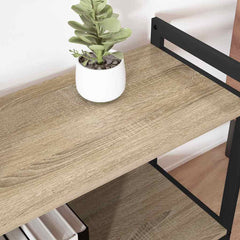vidaXL Bookshelf 80 x 30 x 50 cm Engineered Wood Sonoma Oak 4