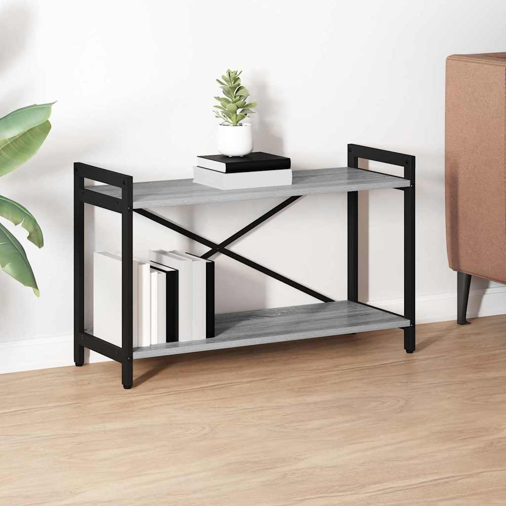 vidaXL Bookshelf 80 x 30 x 50 cm Engineered Wood Grey sonoma 1