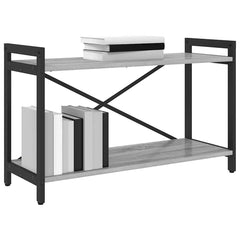 vidaXL Bookshelf 80 x 30 x 50 cm Engineered Wood Grey sonoma 3