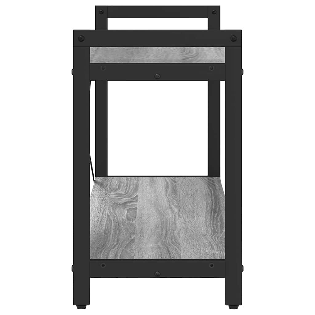 vidaXL Bookshelf 80 x 30 x 50 cm Engineered Wood Grey sonoma 6