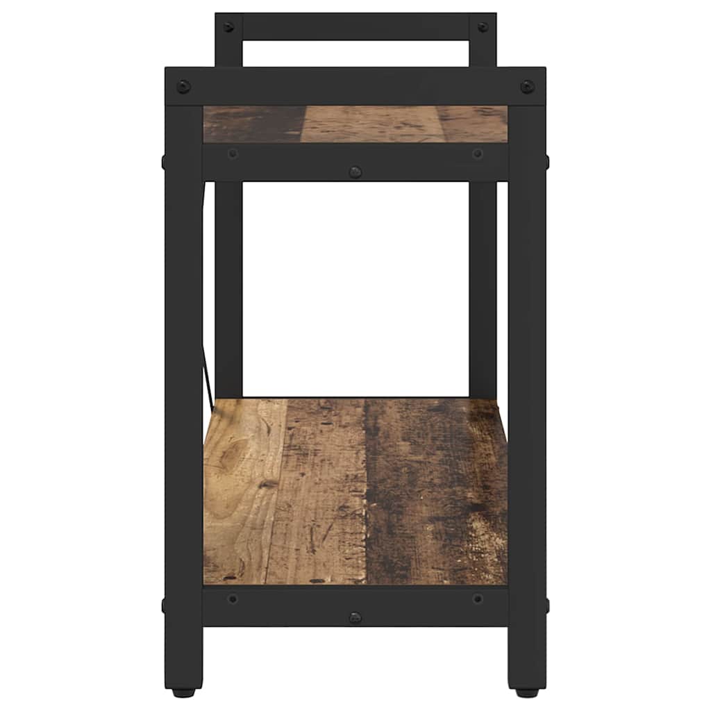 vidaXL Bookshelf 80 x 30 x 50 cm Engineered Wood Old wood 6
