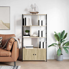 Bookshelf 80 x 30 x 155.5 cm Engineered Wood Sonoma oak