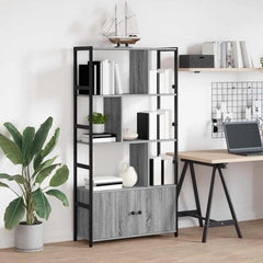 Bookshelf 80 x 30 x 155.5 cm Engineered Wood Grey sonoma