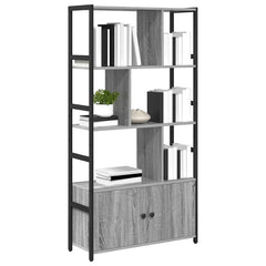 Bookshelf 80 x 30 x 155.5 cm Engineered Wood Grey sonoma