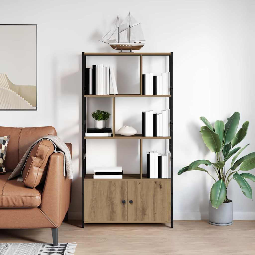 Bookshelf 80 x 30 x 155.5 cm Engineered Wood Artisan oak
