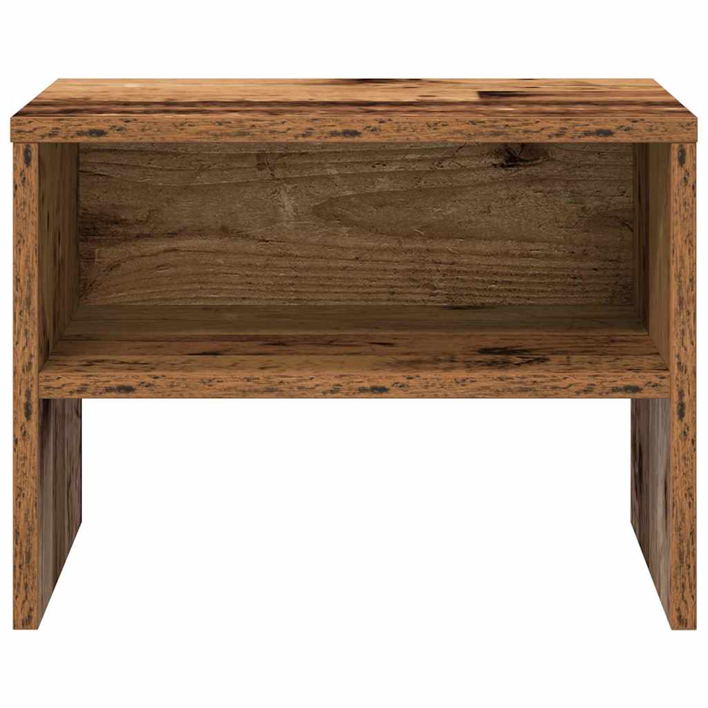 vidaXL Bedside Cabinet 2 pcs Old wood 40 x 40 x 30 cm Engineered Wood 6