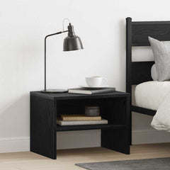 vidaXL Bedside Cabinet 2 pcs Black oak 40 x 40 x 30 cm Engineered Wood 4