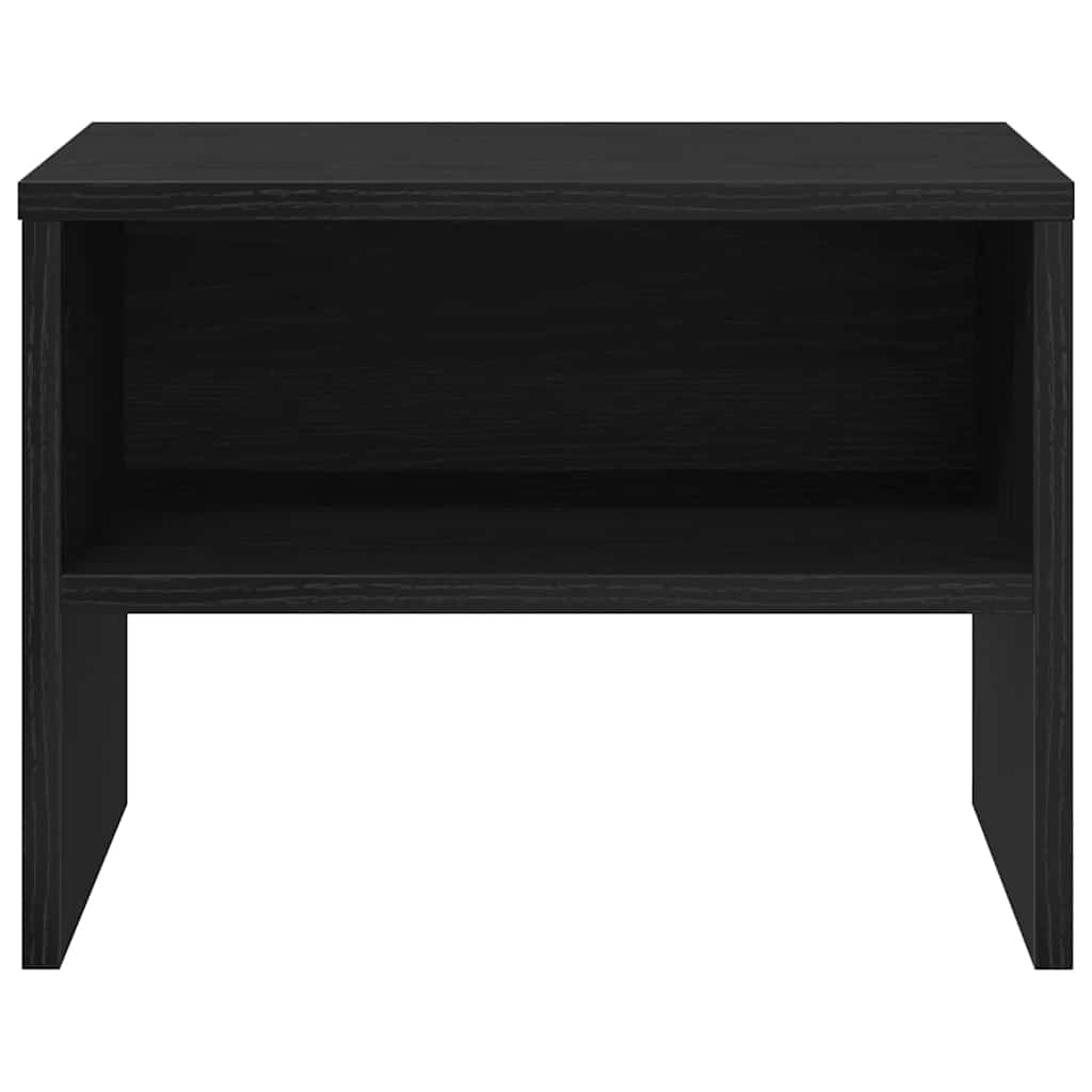 vidaXL Bedside Cabinet 2 pcs Black oak 40 x 40 x 30 cm Engineered Wood 6