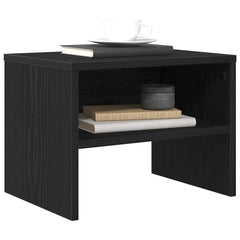 vidaXL Bedside Cabinet 2 pcs Black oak 40 x 40 x 30 cm Engineered Wood 3