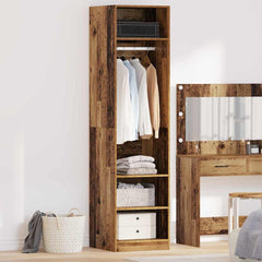 Wardrobe Engineered Wood 50 x 50 x 200 cm 3 Shelves Old wood