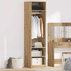 Wardrobe Engineered Wood 50 x 50 x 200 cm 3 Shelves Artisan oak