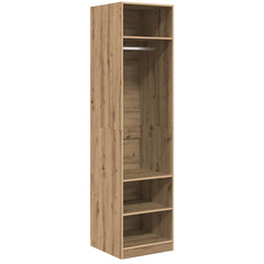 Wardrobe Engineered Wood 50 x 50 x 200 cm 3 Shelves Artisan oak