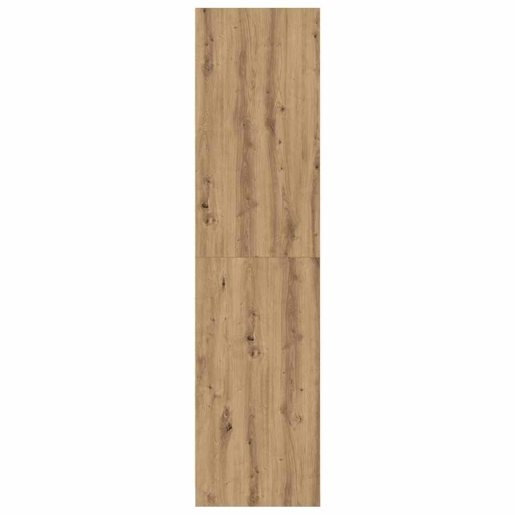 Wardrobe Engineered Wood 50 x 50 x 200 cm 3 Shelves Artisan oak