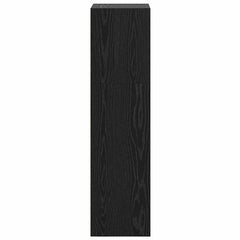vidaXL Bookshelf 3-Tier 40 x 30 x 114 cm Engineered Wood Black Oak 6