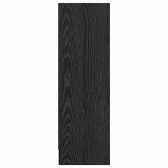 vidaXL Bookshelf 80 x 24 x 76 cm Engineered Wood Black Oak 6