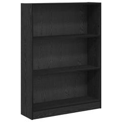 Bookcase 80x24x109 cm Engineered Wood Black oak