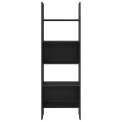 vidaXL Book Cabinet 5-Tier 60 x 35 x 180 cm Engineered Wood Black Oak 5