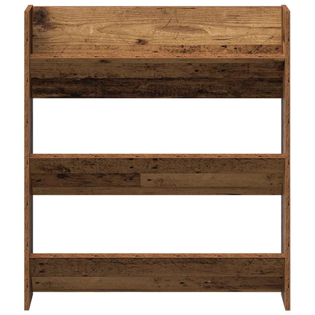 vidaXL Shoe Cabinet 2 pcs 84 x 18 x 90 cm Engineered Wood Old wood 6