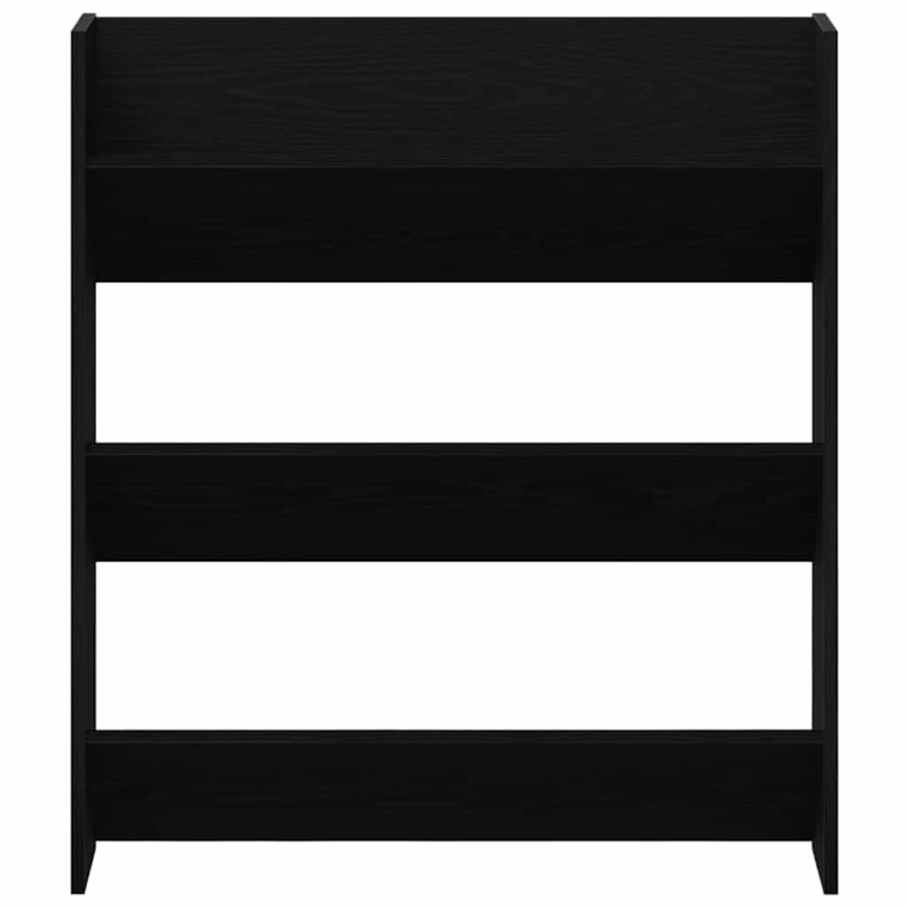 vidaXL Shoe Cabinet 2 pcs 86 x 18 x 90 cm Engineered Wood Black Oak 6