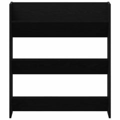 vidaXL Shoe Cabinet 2 pcs 86 x 18 x 90 cm Engineered Wood Black Oak 6