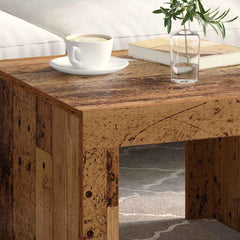 vidaXL Coffee Table Old Wood 50 x 50 x 35 cm Engineered Wood 4