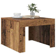 vidaXL Coffee Table Old Wood 50 x 50 x 35 cm Engineered Wood 3