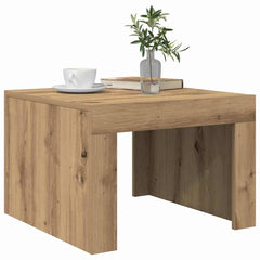 vidaXL Coffee Table Artisan Oak 50 x 50 x 35 cm Engineered Wood 3