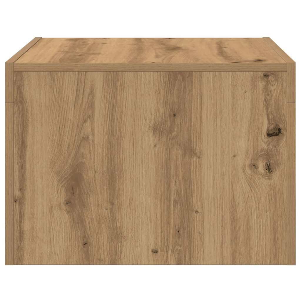 vidaXL Coffee Table Artisan Oak 50 x 50 x 35 cm Engineered Wood 6