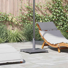 vidaXL Parasol Base 28.95 kg Dark Grey Wood Look Square 1