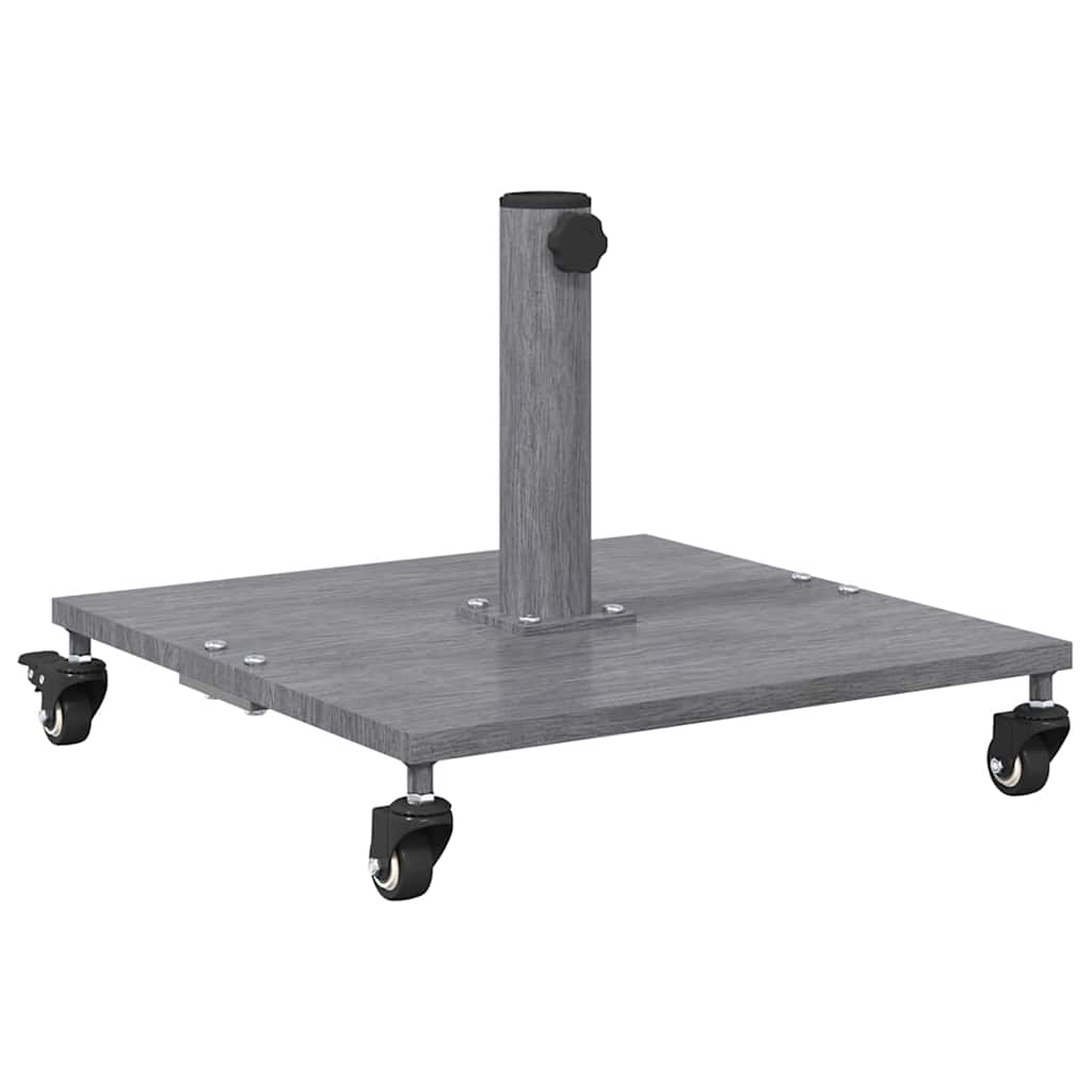 vidaXL Parasol Base 26.75 kg Dark Grey Wood Look Square Adjustable 2