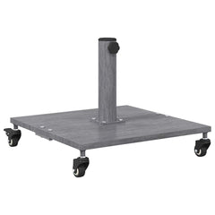 vidaXL Parasol Base 26.75 kg Dark Grey Wood Look Square Adjustable 2