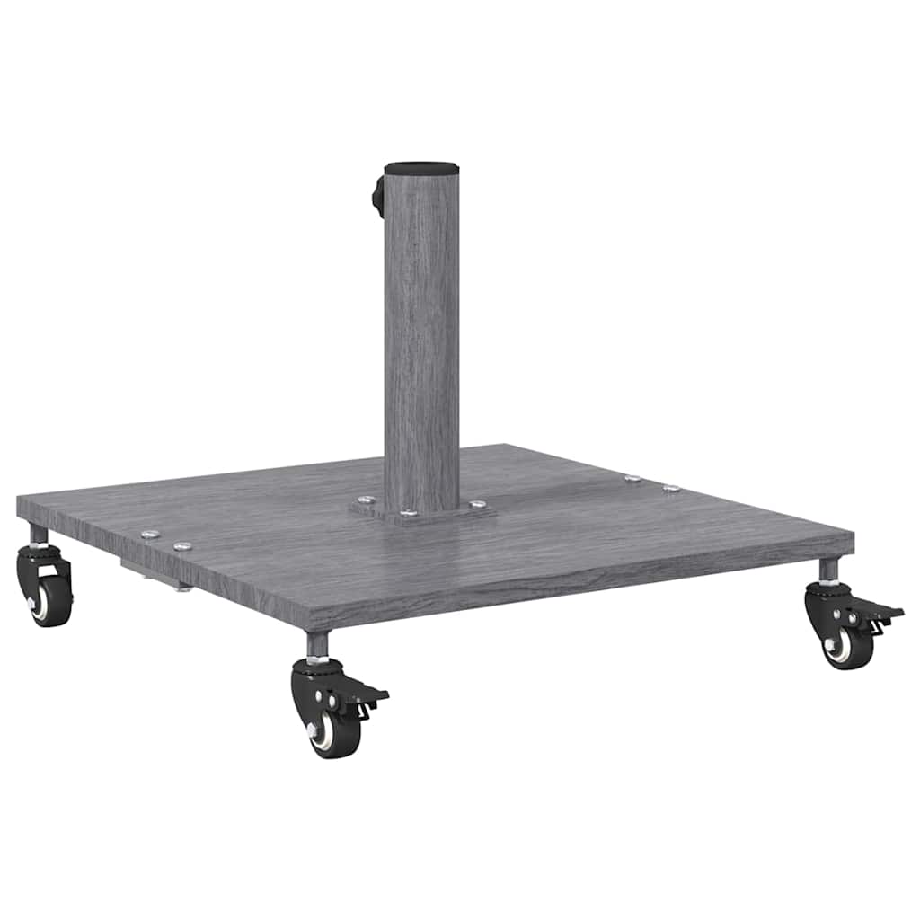 vidaXL Parasol Base 26.75 kg Dark Grey Wood Look Square Adjustable 6