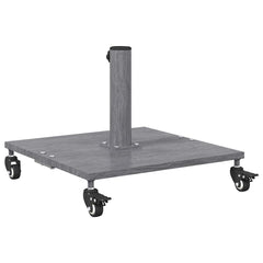 vidaXL Parasol Base 26.75 kg Dark Grey Wood Look Square Adjustable 6