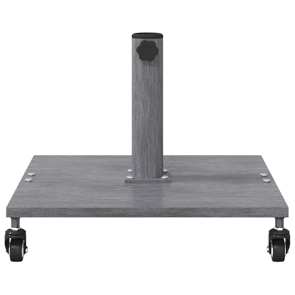 vidaXL Parasol Base 26.75 kg Dark Grey Wood Look Square Adjustable 4